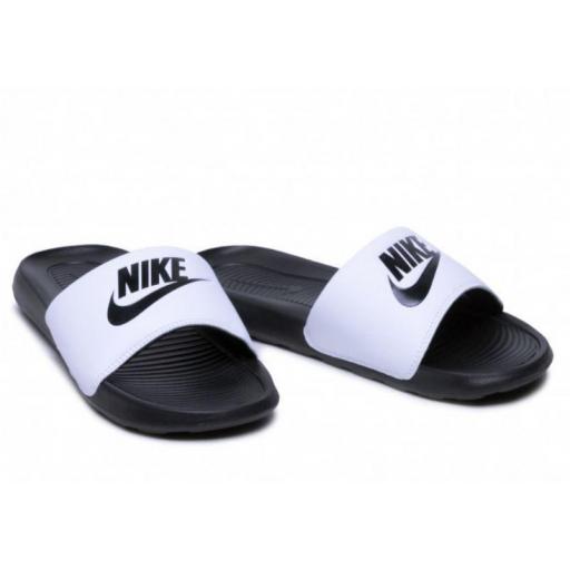 Chanclas Nike Victori One Slide Blanco/Negro [1]