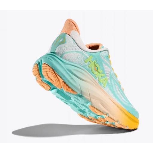 Zapatillas HOKA Clifton 10 Mujer Azul/Naranja [1]