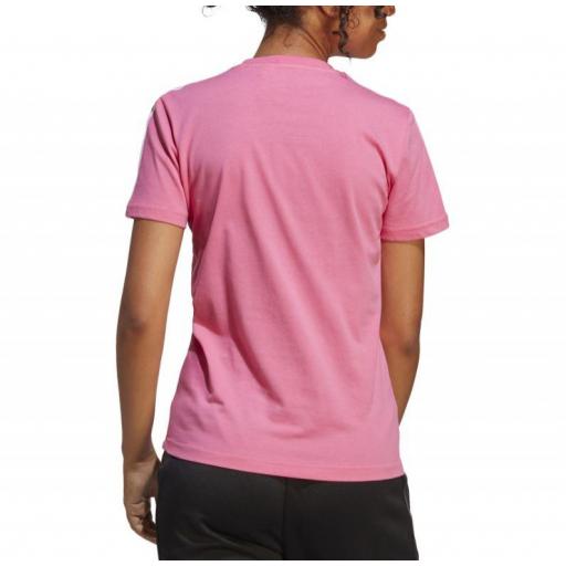 Camiseta Adidas Single Jersey 3 Bandas Mujer Rosa [3]