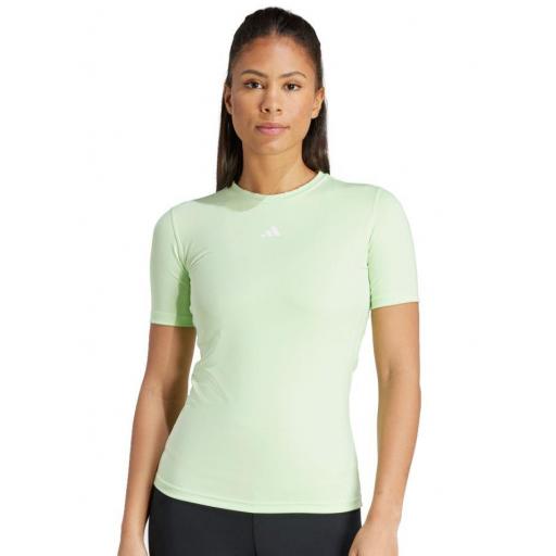 Camiseta Adidas Techfit Train Mujer Verde [1]