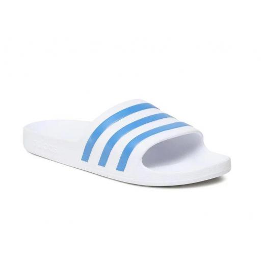 Chanclas Adidas Adilette Aqua Blanco/Azul [1]