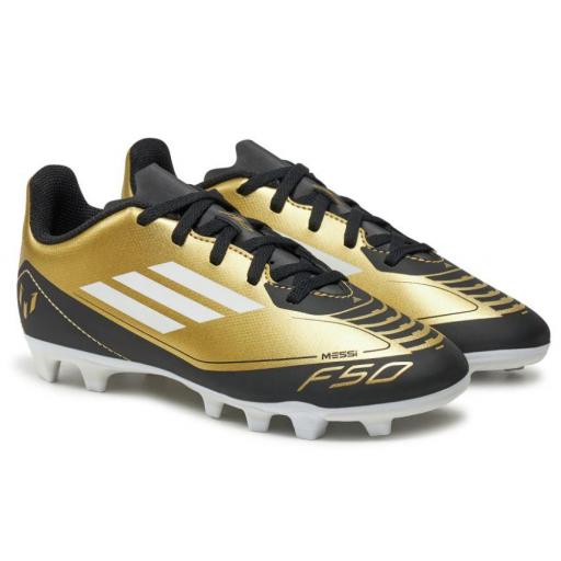 Bota Fútbol Adidas F50 Club Fxg J Messi Dorada [1]