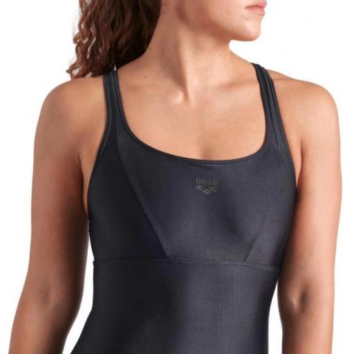 Bañador Natación Arena Solid Swimsuit Control Pro Negro [1]