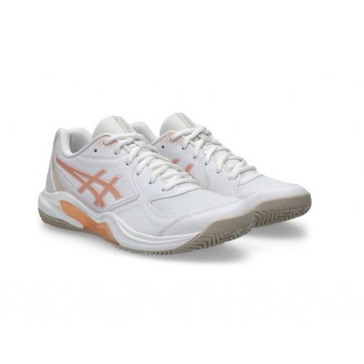 Zapatillas Asics Gel-Dedicate 9 Clay Blanco/Cantaloupe [1]