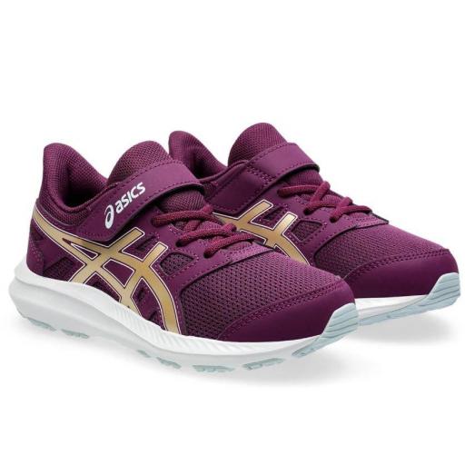 Zapatillas Asics Jolt 4 PS Velcro Granate/Dorado [1]