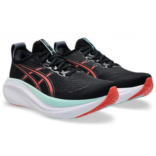 Zapatillas Asics Gel-Nimbus 27 Negro/Coral [1]