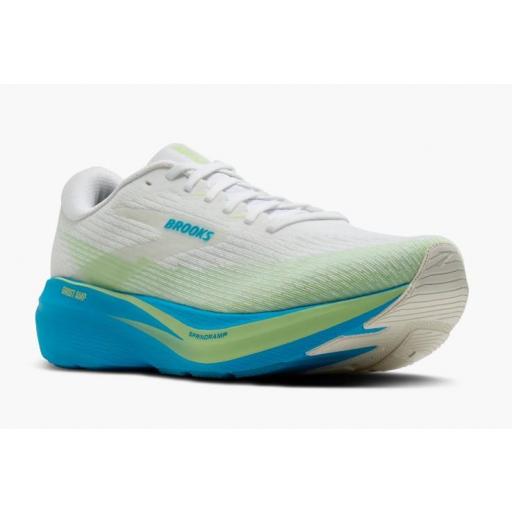 Zapatillas Brooks Ghost Amp Blanco/Azul/Verde [1]