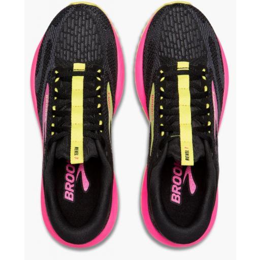 Zapatillas Brooks Revel 7 Negro/Rosa/Amarillo [3]