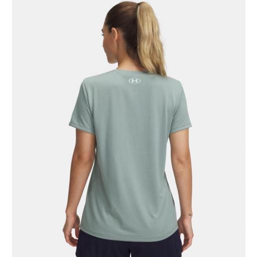 Camiseta Under Armour Tech SSC Solid Verde Mujer [1]