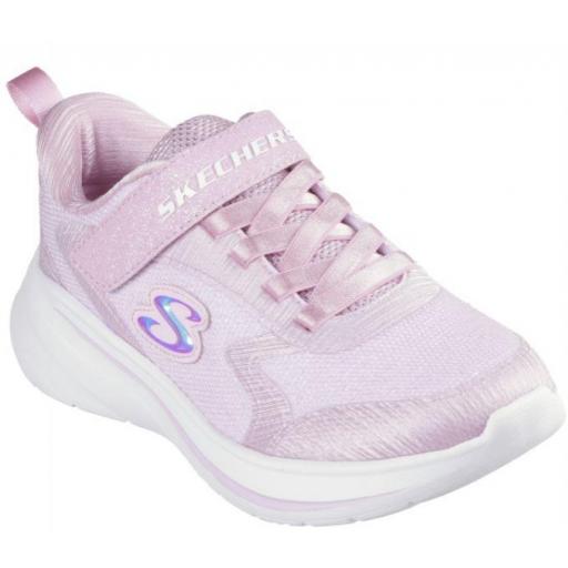 Zapatillas Skechers Wave 92 Niñas Velcro Rosa [1]