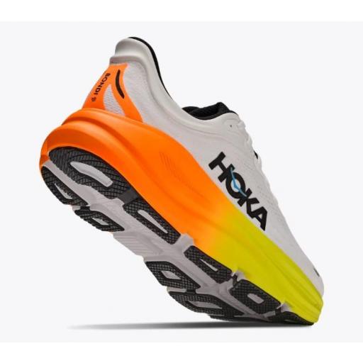 Zapatillas HOKA Bondi 9 Blanco/Naranja [2]