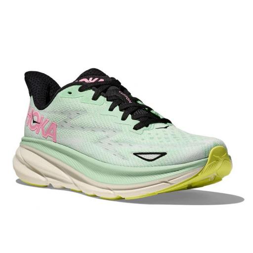 Zapatillas HOKA One One Clifton 9 Verde/Rosa [1]