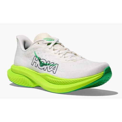 Zapatillas HOKA M Mach 6 Blanco/Verde [1]