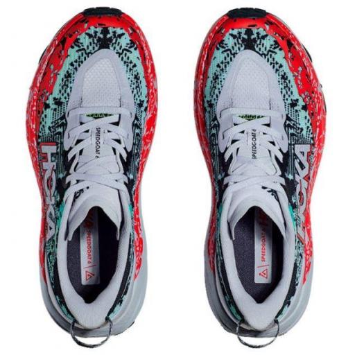 Zapatillas HOKA One One Speedgoat 6 Gris/Rojo [2]