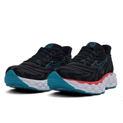 Zapatillas Mizuno Wave Sky 8 Negro/Rojo