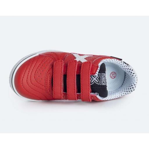Zapatillas Munich G3 Profit Kid 390 Velcro Rojo [2]