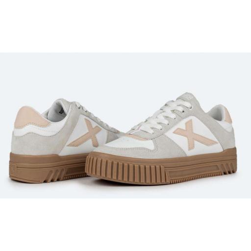 Zapatillas Munich Mina 04 Blanco/Beige/Marrón/Rosa [1]