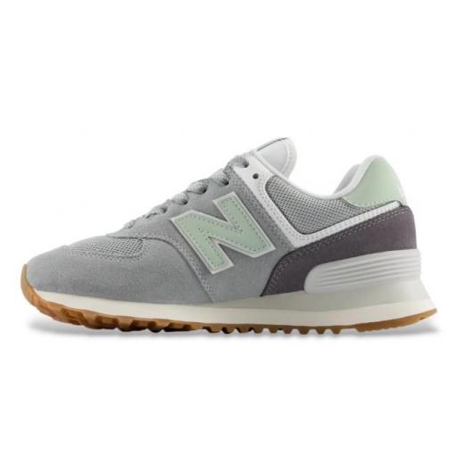Zapatillas New Balance 574 Gris/Verde  [2]