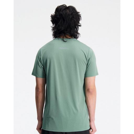 Camiseta New Balance Accelerate Short Sleeve Verde [2]