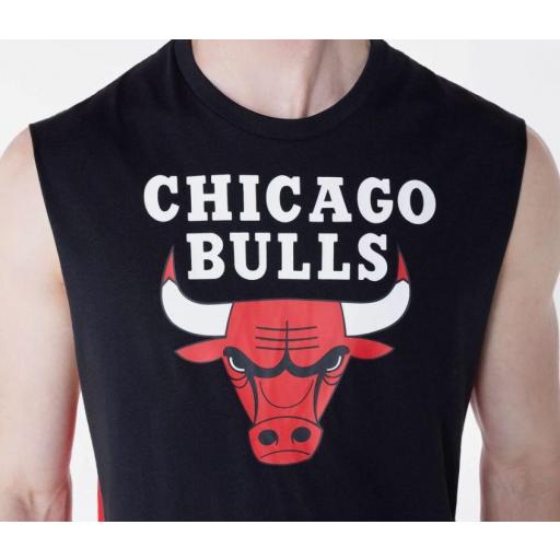 Camiseta Tirantes New Era Chicago Bulls Negro/Rojo [1]