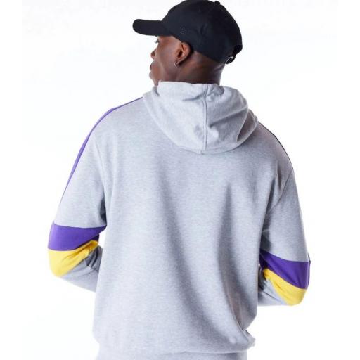 New Era Sudadera LA Lakers Colour Block Gris [3]