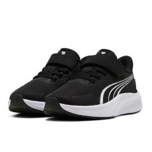 Zapatillas Puma Pounce Lite 2 Velcro Negro/Blanco [2]