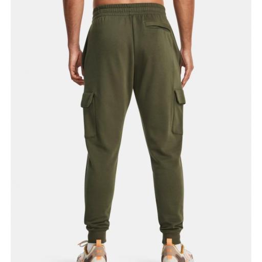 Pantalón Largo Under Armour Rival Fleece Cargo Jogger Verde [3]