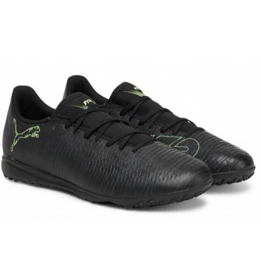 Bota Fútbol Puma Future 8 Play Turf Negro/Verde [1]