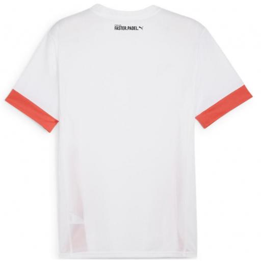 Camiseta Puma Individual Padel Jersey Blanco/Rojo [1]