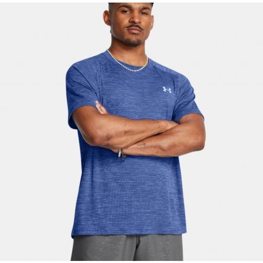 Camiseta Under Armour Tech Textured SS Azul [1]