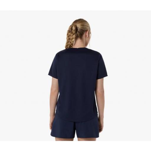 Camiseta Asics Core SS Top Mujer Azul Marino [3]