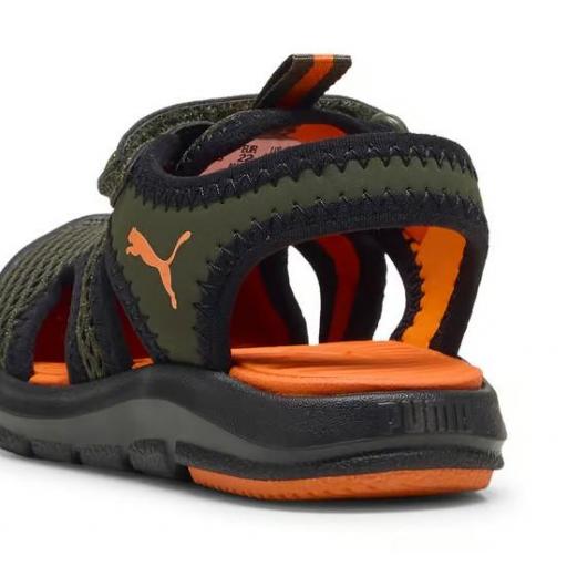 Sandalias Puma Fun Rucer Mesh Niño Pequeño Verde [2]