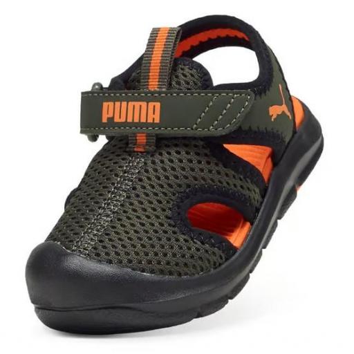 Sandalias Puma Fun Rucer Mesh Niño Pequeño Verde [1]