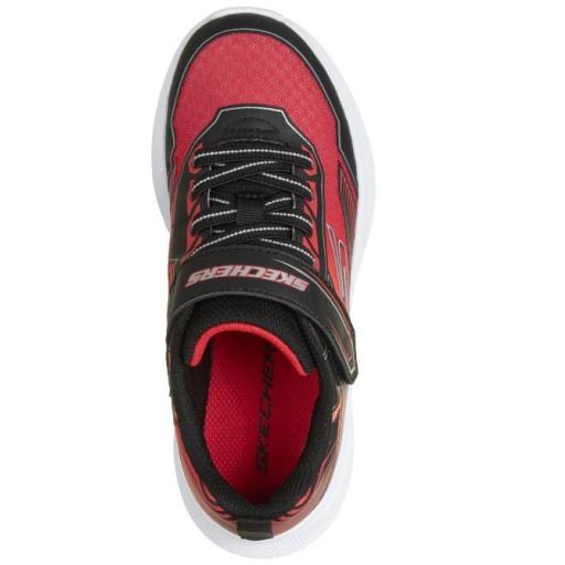Zapatillas Skechers Microspec Velocity Velcro Rojo/Negro [2]