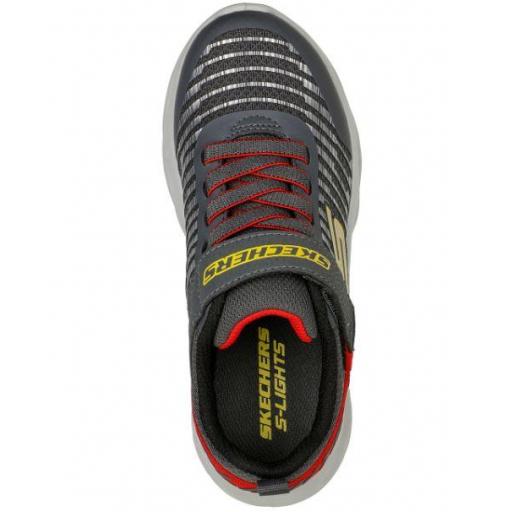 Zapatillas Luces Skechers Twisty Brights Novlo Velcro Gris [2]