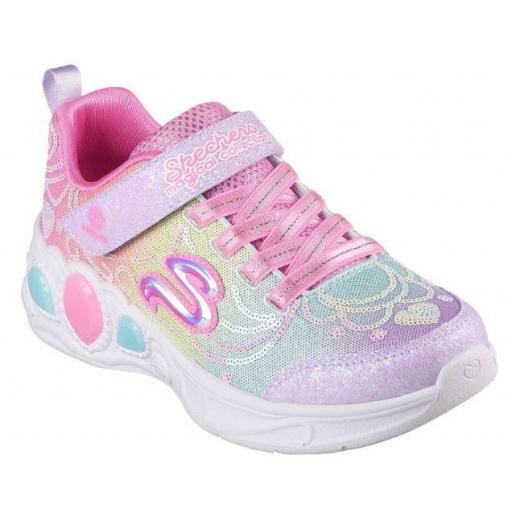 Zapatillas Skechers Luces Princess Wishes Rosa/Azul [1]