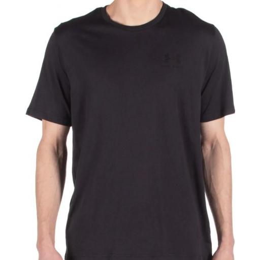 Camiseta Under Armour Sportstyle LC Negro Entero [1]