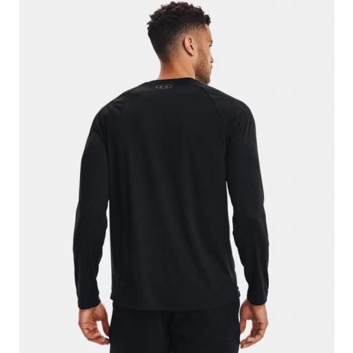 Camiseta Manga Larga Under Armour Tech 2.0 LS Negra [2]