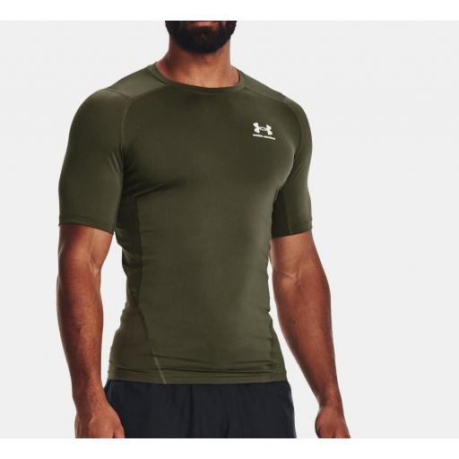 Camiseta Under Armour Heatgear Compresión Verde [1]