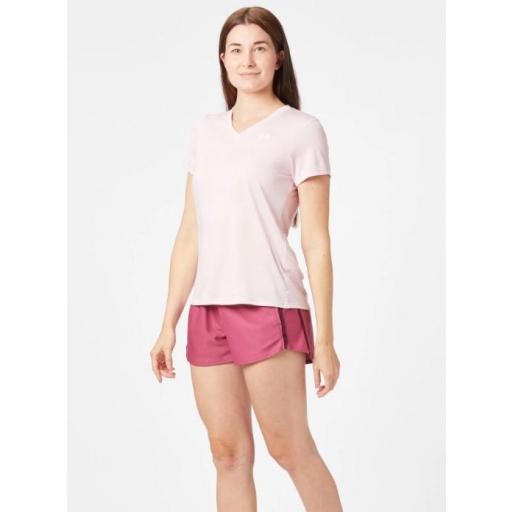 Camiseta Under Armour Tech SSV Twist Rosa Claro [1]
