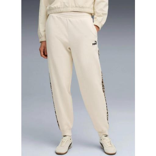 Pantalón Largo Puma Essentials Graphic Animal Print Beige [1]