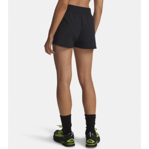 Pantalón Corto Under Armour Sport Terry Mujer Negro [2]