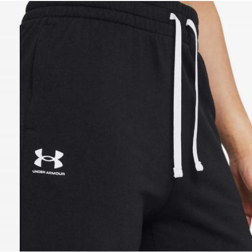 Pantalón Largo Under Armour Rival Terry Jogger Mujer Negro [2]