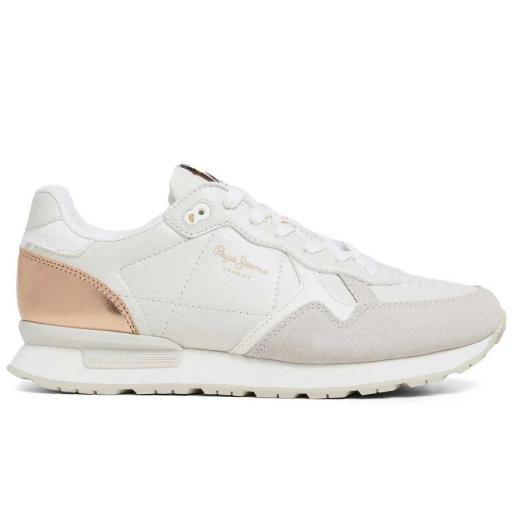 Zapatillas Pepe Jeans Brit Sun Off Mujer Beige/Gris