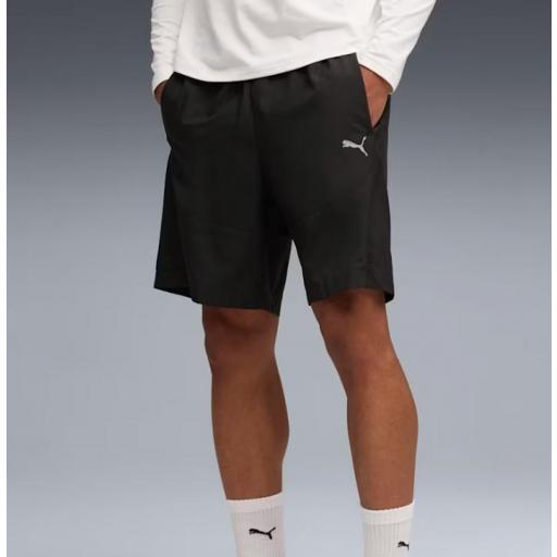 Puma Pantalón Corto PUMATEC Woven Cargo Negro [1]