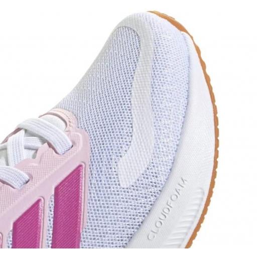 Zapatillas Adidas Runfalcon 5 Niñas Velcro Blanco/Rosa [1]