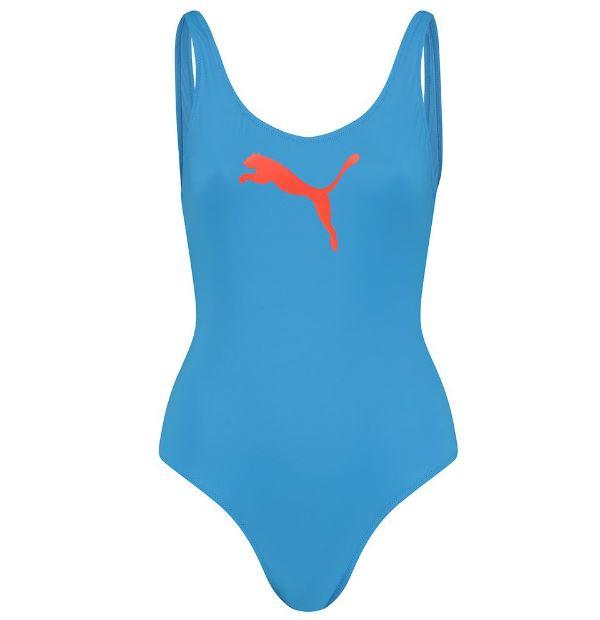 Bañador Puma Swim Classic Mujer Azul/Naranja