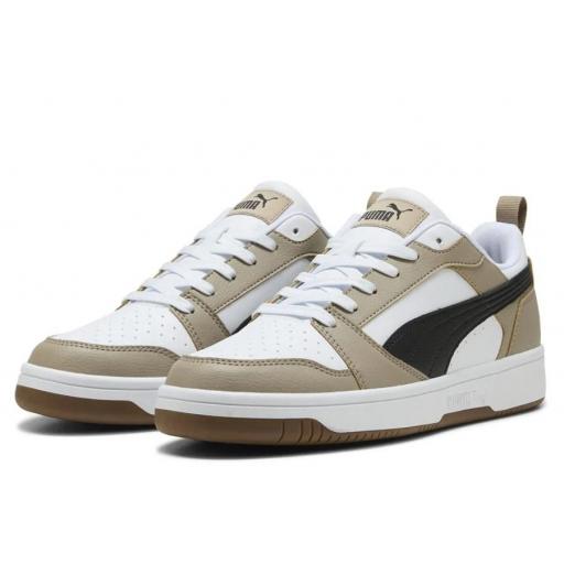 Zapatillas Puma Rebound V6 Low Blanco/Marrón [0]