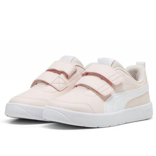 Zapatillas Puma Courtflex v3 PS Velcro Rosa Claro