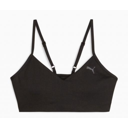 Sujetador Deportivo Puma MOVE YOGINI Studio Negro